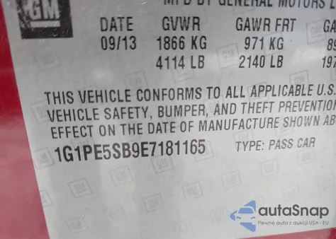 2014 Chevrolet Cruze 2Lt Auto из США, поврежденный, VIN 1G1PE5SB9E7181165